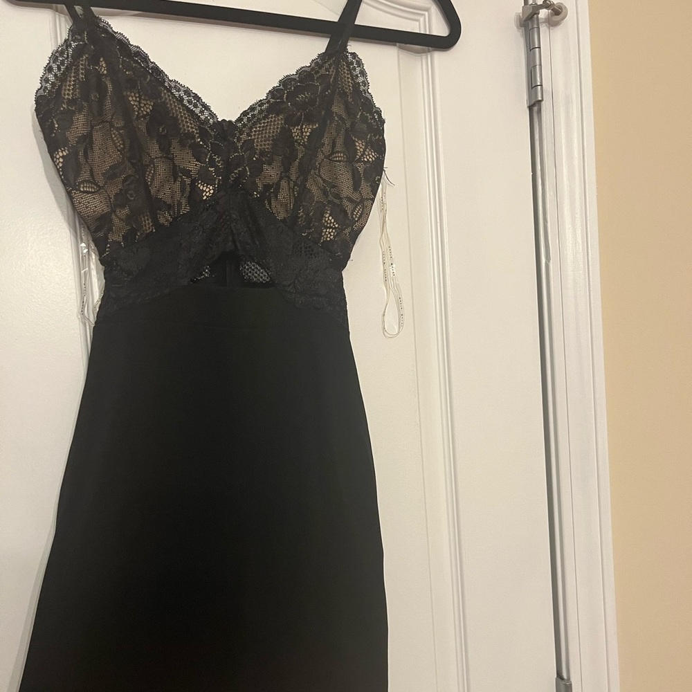 Black mini dress